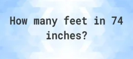 74 Inches in Feet – Convert and Visualize Height Like a Pro